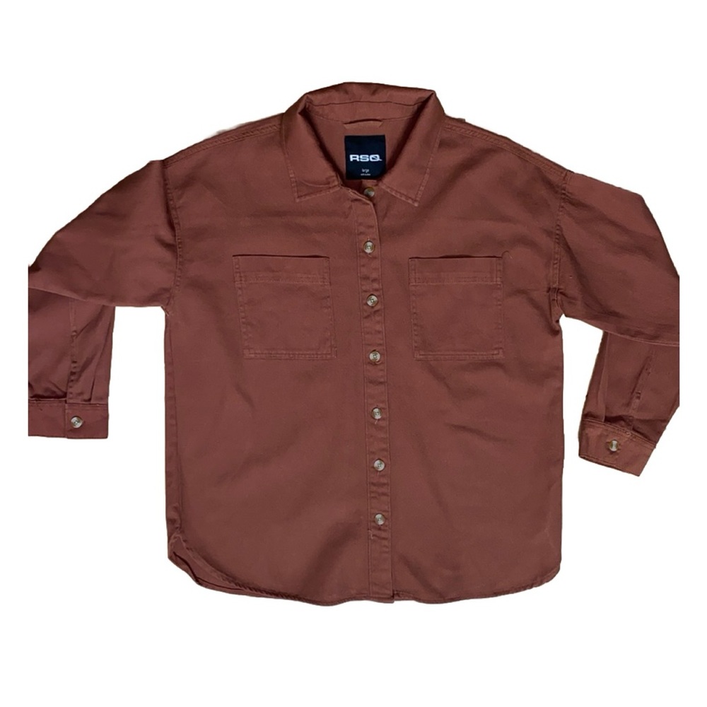 RSQ Canvas Button Up Men’s Shirt- Large - EUC